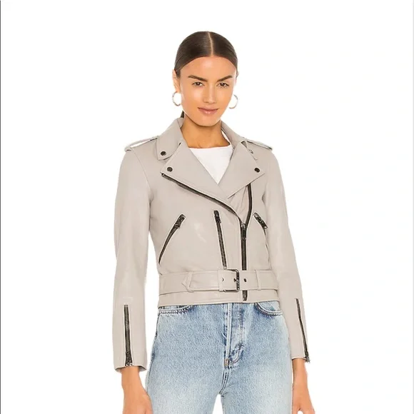 Allsaints Balfern leather jacket Size 0